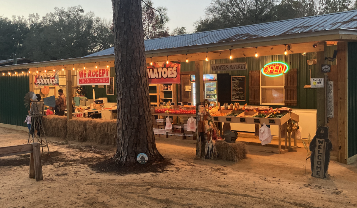 outside of nana and papas market in vernon
