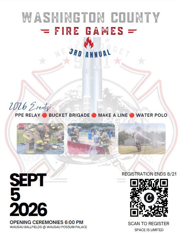 Washington County Fire Games Flyer