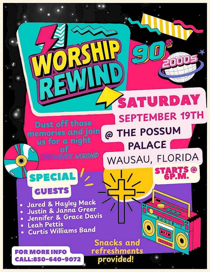 Worship Rewind Flyer